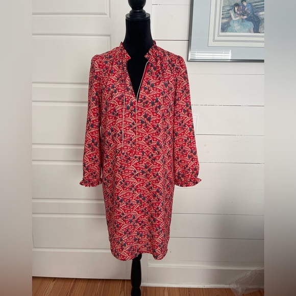 See U Soon lightweight colorful pull over dress size Med. fully lined career - Picture 1 of 6